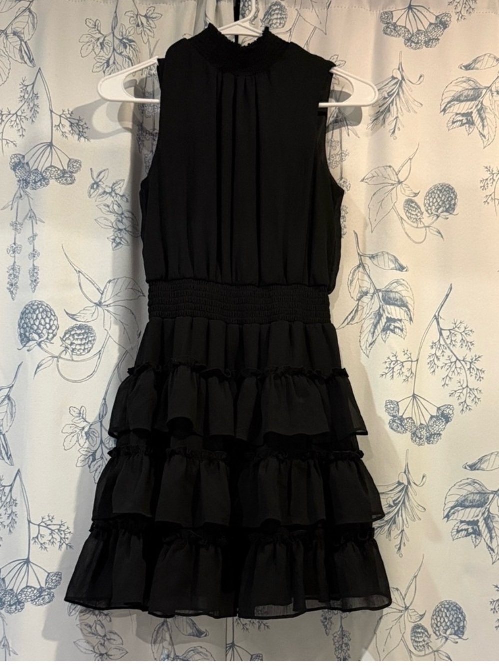 Black Tiered Ruffle Dress